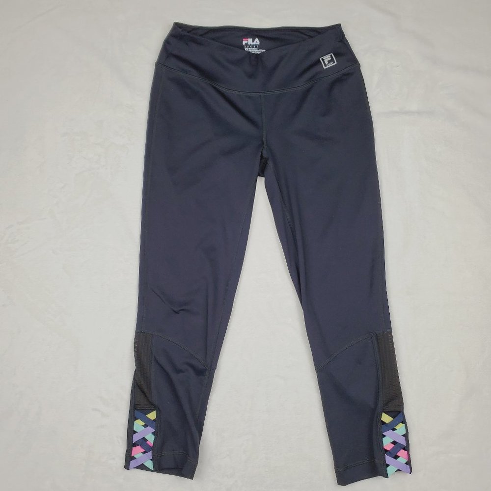Fila Sport Leggings Black Capri Cropped